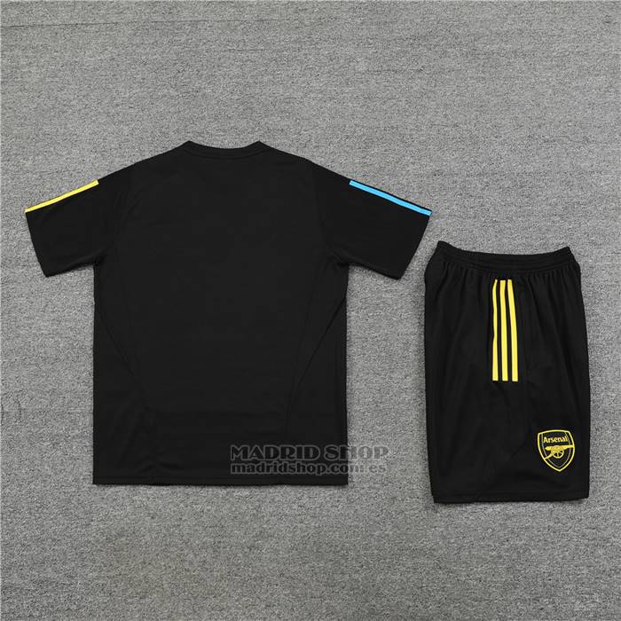 Chandal del Arsenal Manga Corta 2023-2024 Negro - Pantalon Corto